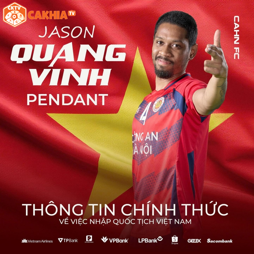 Jason Pendant Quang Vinh sắp nhận quốc tịch Việt Nam